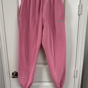 White Fox Boutique Pink Track Pants Relaxed Fit